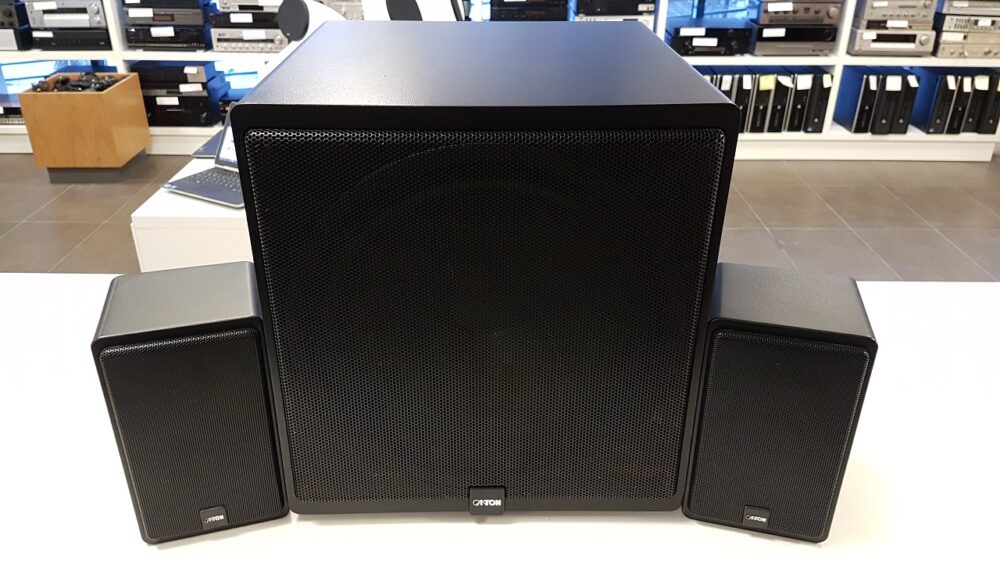 Canton Plus C subwoofer + satelīta skaļruņi ar sienas stiprinājumu