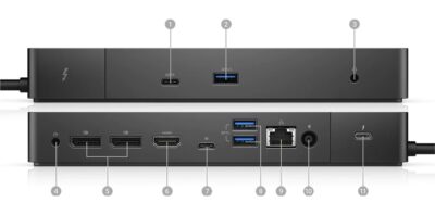 Dell dock WD19TB + Dell 180W adapter